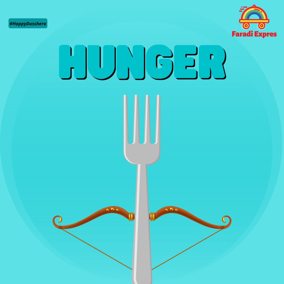 FaradiExpres's tweet photo. Kill the evil! 👺🍴🏹🚩
Pssst... Hunger Is Evil!
#dussehra #happydussehra #faradiexpres #FaradiExpres #killthehunger #foodie #trendingnow #topicalpost #momentmarketing #topical #navratri https://t.co/6PhtB95nPI
