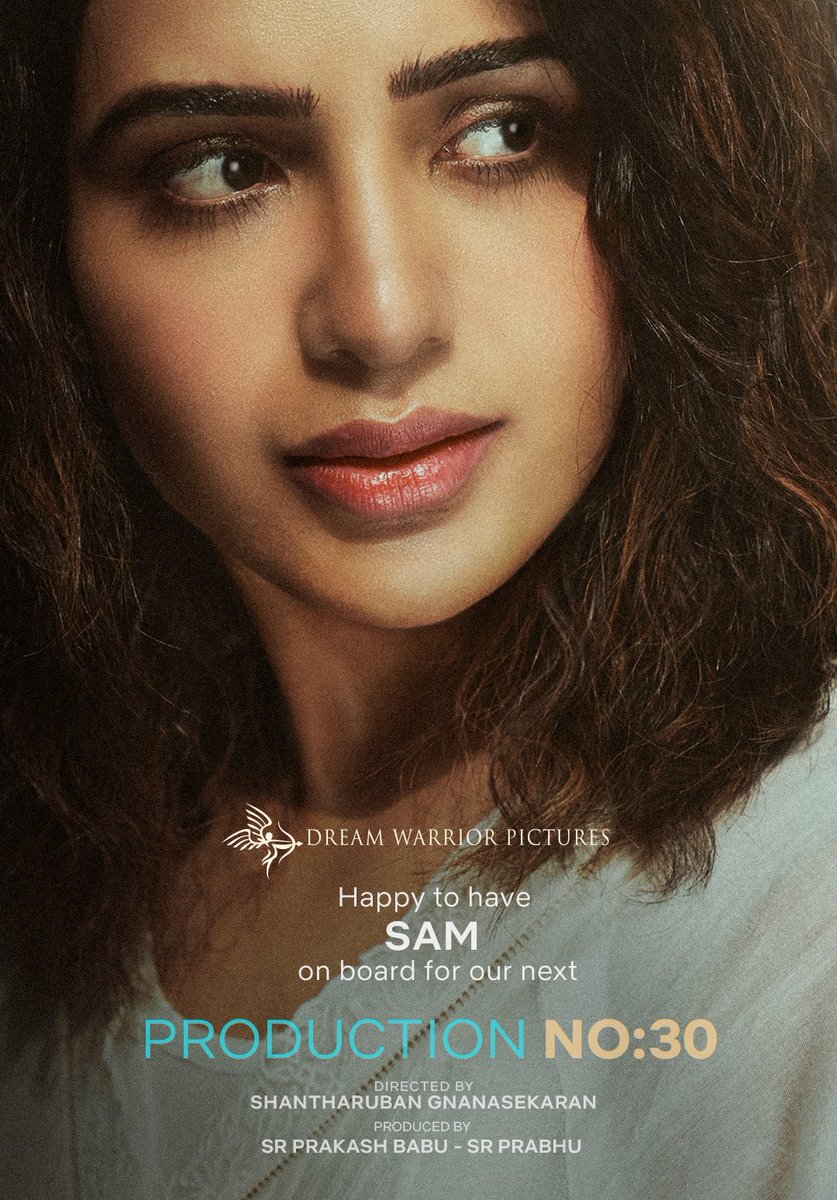 prabhu_sr's tweet photo. Happy to have @Samanthaprabhu2 onboard for our next Bilingual film!! #Production#30 

#Tamil #Telugu @DreamWarriorpic written &amp; directed by @Shantharuban87 https://t.co/x4OwEI9HPL