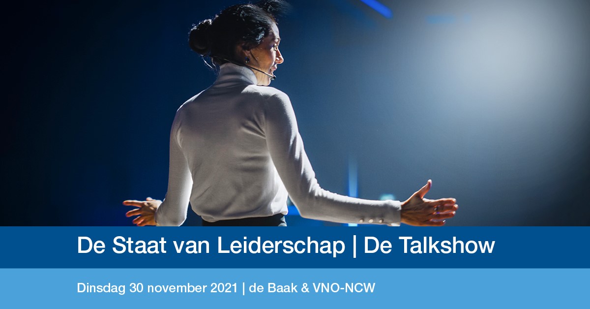 Ben jij er ook bij? Op 30 november organiseren wij i.s.m. <a href="/deBaak/">de Baak</a> de eerste editie van De Staat van Leiderschap: De Talkshow. In de Talkshow spreken wij met diverse bestuurders en ondernemers over hybride werken en leiderschap. Meld je gratis aan via destaatvanleiderschap.nl