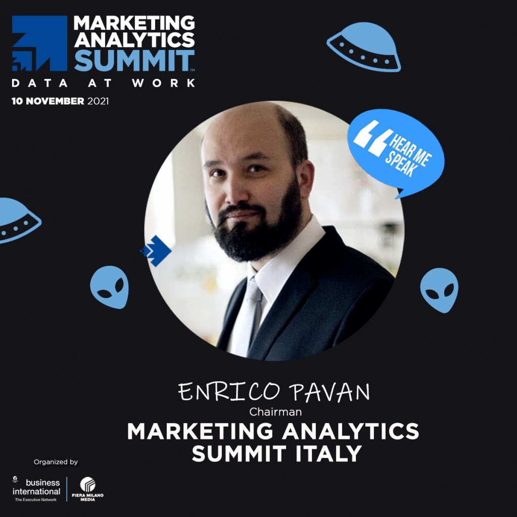 MASMilan2's tweet photo. 📣Announcing @IndioImperator #MASItaly 2021 confirmed speaker | November 10th.
Enrico is Chairman at Marketing Analytics Summit Italy and, with his long experience in this industry, he will manage all the event.
👉 Register now: https://t.co/EomMQM6zAZ https://t.co/UX9dpNjdWE