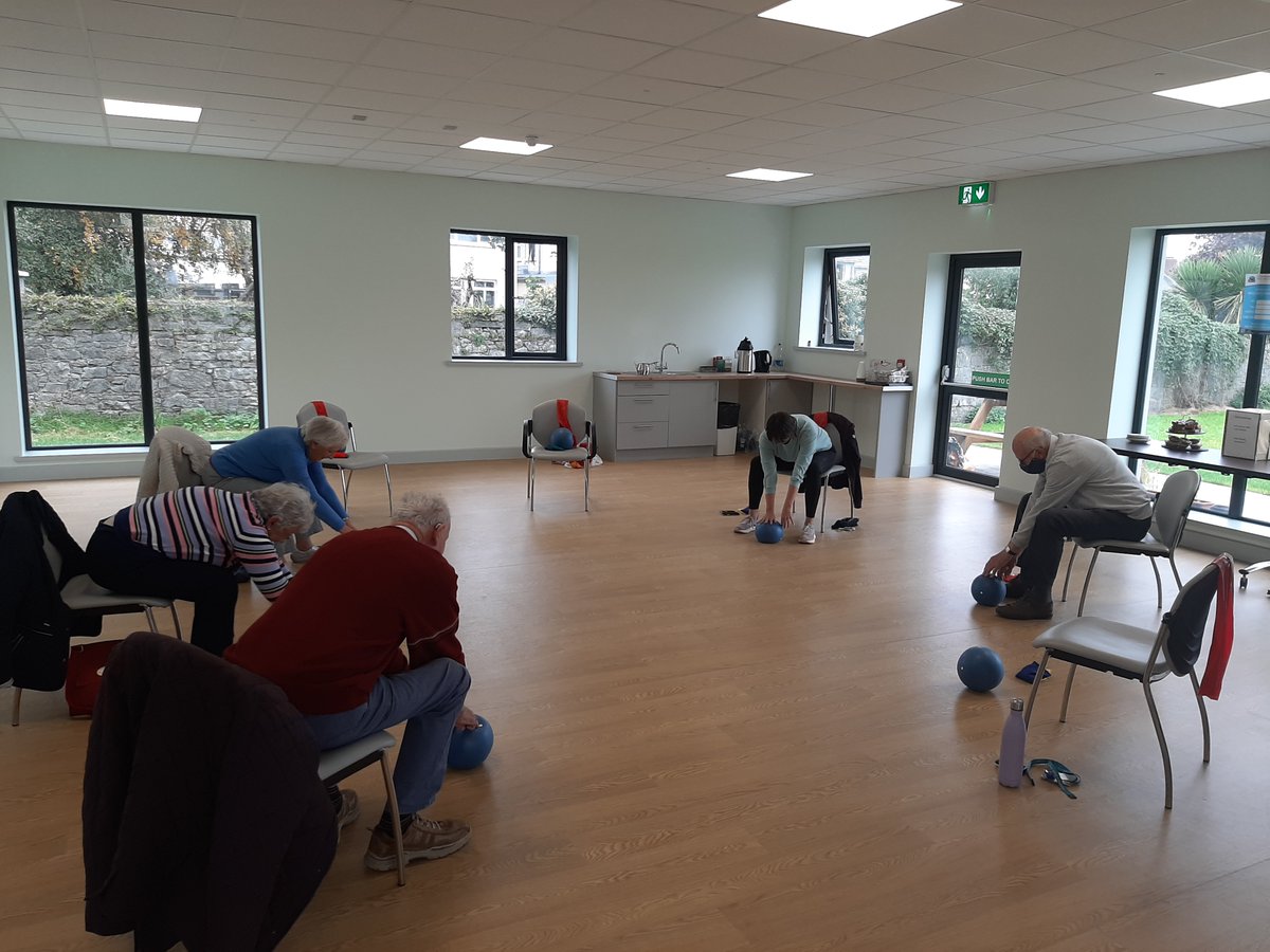 MWMH_OT's tweet photo. A lovely afternoon celebrating World Mental Health Day 🌝 Pilates, mindfulness and treats for staff &amp; service users for older adults across Limerick city &amp; county @MentalHealthIrl #mentalhealthassociation https://t.co/er4d4iz2oe