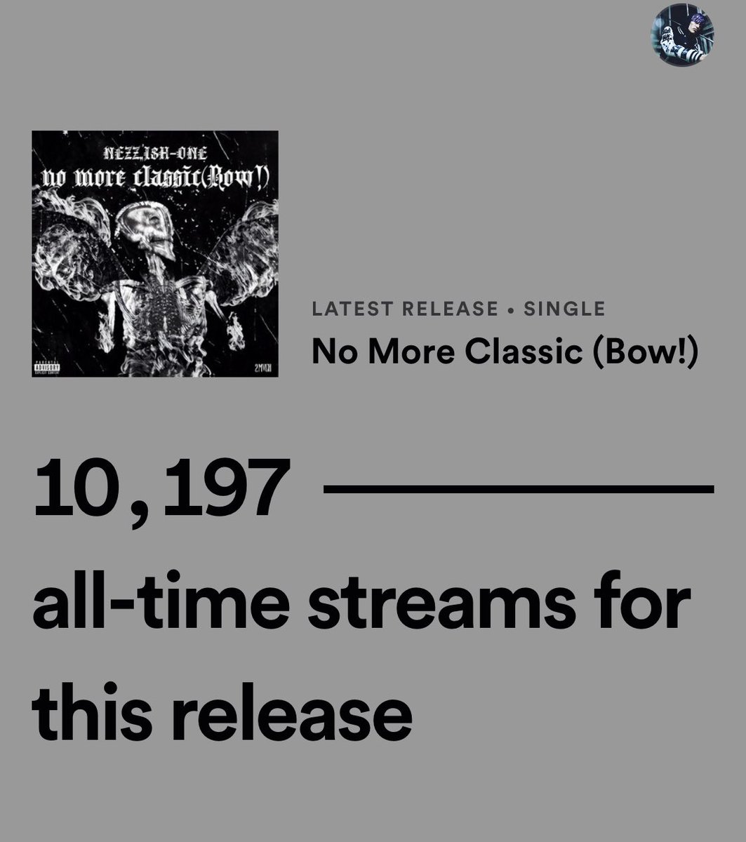 ISH_ONE's tweet photo. played 10K in a week‼️BOW🔥🌎
1週間で10,000再生💯

@Spotify 

thank yall👾💜

https://t.co/5YTvhr8JKw

#TEAM2MVCH
#2MVCH2WEEKS https://t.co/Aq6XSH25Wl