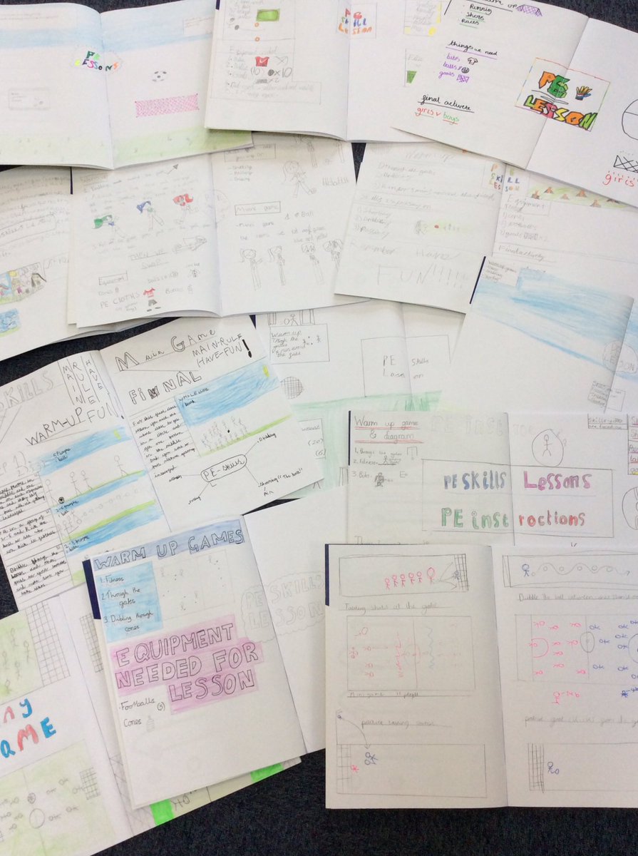 ChilternY6's tweet photo. We have been designing our own PE lesson, and presenting it in a double page spread in our new PE books!
@ChilternSch 
#makinglearningirresistible https://t.co/O5TiUDvKJt