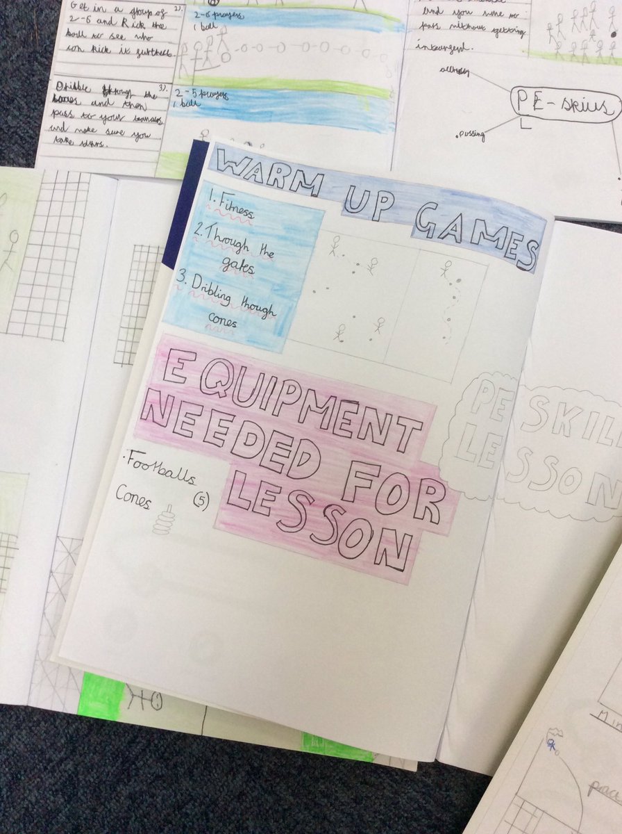 ChilternY6's tweet photo. We have been designing our own PE lesson, and presenting it in a double page spread in our new PE books!
@ChilternSch 
#makinglearningirresistible https://t.co/O5TiUDvKJt