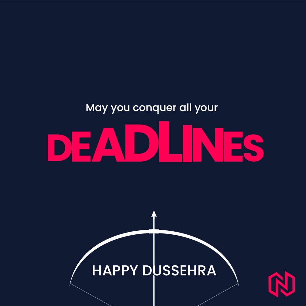 DesignsNuclear's tweet photo. Deadlines are the biggest enemies of ours. We wish you conquer all your deadlines this Dussehra 🔥
.
.
.
#dussehra #dussehraspecial #dussehracreative #dussehrafestival #vijaydashmi #deadlines #festivevibes #nucleardesigns #socialmediacreative #dussehracelebrations https://t.co/QQeCdBPLMG