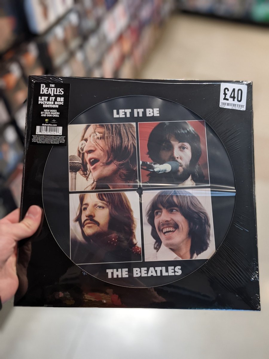 FoppGlasgowU's tweet photo. It's the big one - @thebeatles' #LetItBe remix/reissue from #GilesMartin &amp; #SamOkell is here! Available on single and double CD, exclusive picture disc vinyl, standard LP as well as a 6 disc boxset and a 5LP boxset! Plenty stock available get down now! #thebeatles #fopp #glasgow https://t.co/MHsf2o5mgD