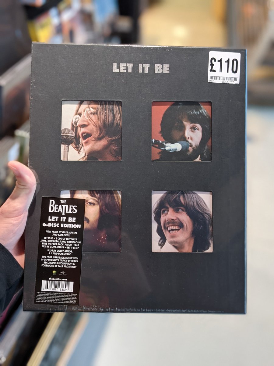 FoppGlasgowU's tweet photo. It's the big one - @thebeatles' #LetItBe remix/reissue from #GilesMartin &amp; #SamOkell is here! Available on single and double CD, exclusive picture disc vinyl, standard LP as well as a 6 disc boxset and a 5LP boxset! Plenty stock available get down now! #thebeatles #fopp #glasgow https://t.co/MHsf2o5mgD
