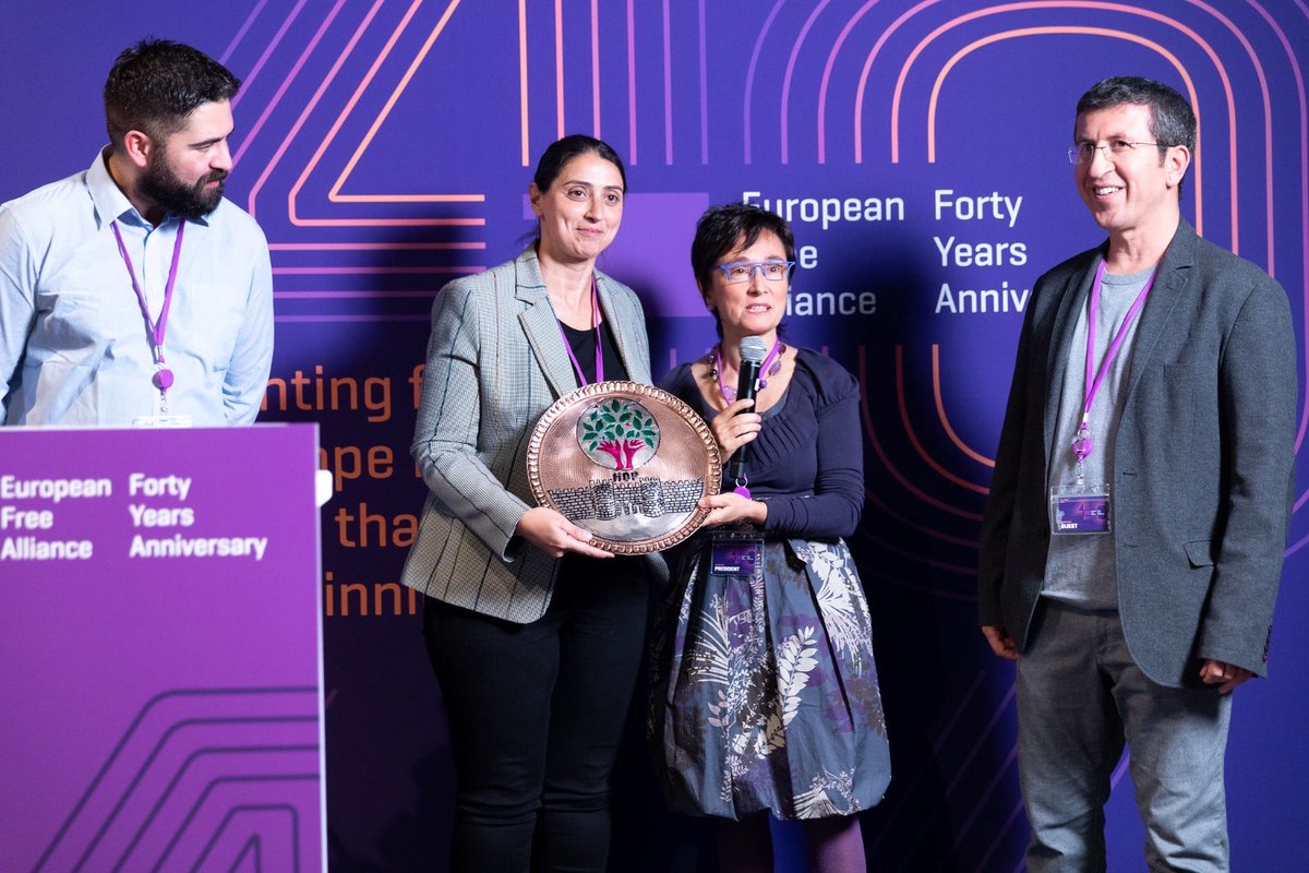 DEM_Diplomacy's tweet photo. Congratulations @EFAparty ✌️. We wish you a successful term. Solidarity &amp; Peace &amp; Freedom
#EFAGA21 https://t.co/DQn2iEys5E