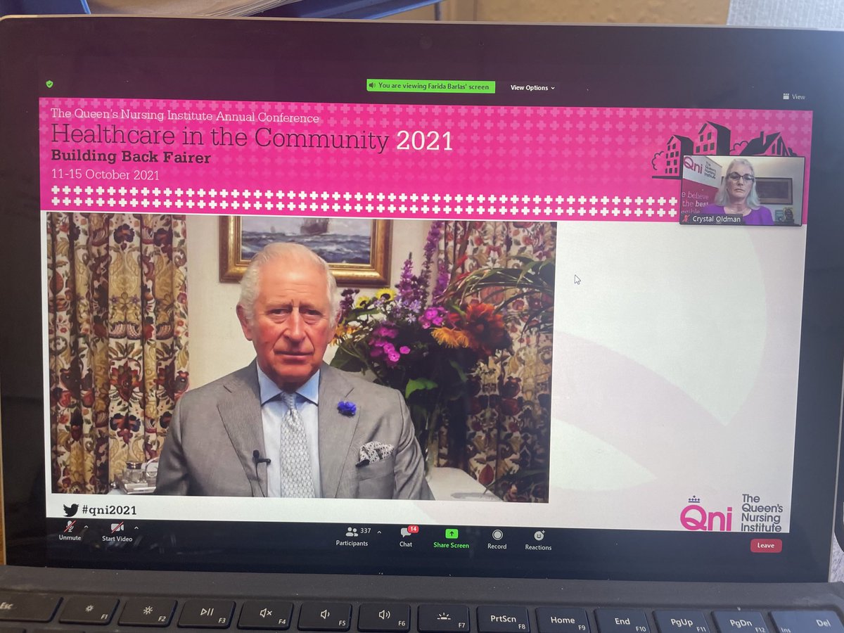 What a heartfelt thank you from Prince Charles, all our community nurses will be grateful of your message of support, Thank you #QNI2021@ClarenceHouse