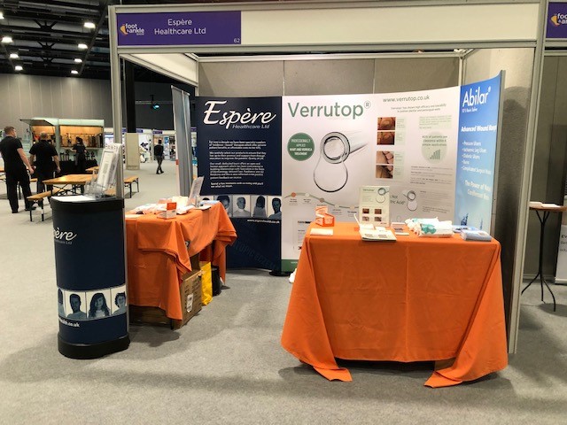 verrutop's tweet photo. A great start to The @FootAnkleShow! 

We're running a competition to win 1 of 10 packs of Verrutop - pop over to stand 62 to find out more and maybe even have a chat with the friendly @EspereHealth team! https://t.co/Ss0DfhB4qt