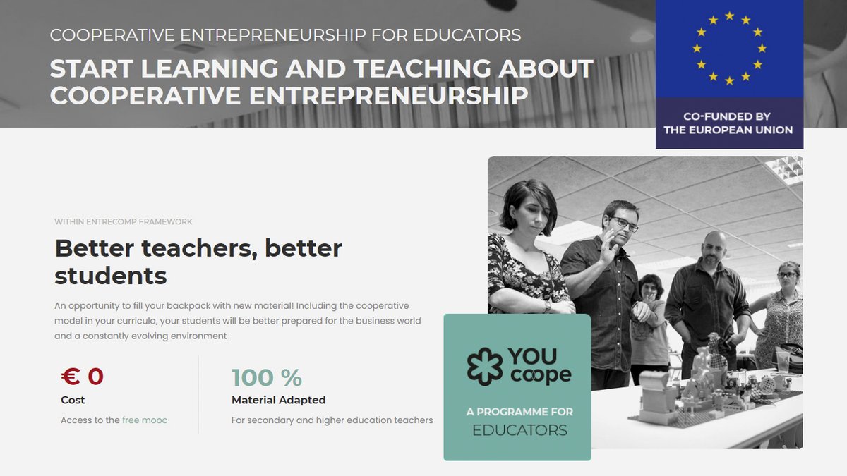 📢  🇺🇳<a href="/UNTFSSE/">UNTFSSE</a>’s observer <a href="/Euricse/">Euricse</a> is co-organizing the celebration of completion of the « <a href="/YOUCOOPE/">Youcoope</a> Co-operative Entrepreneurship MOOC ». Join the event on 16 Nov 2021, 10:30-13:30 CET, register now❗️ 👉🏾 euricse.eu/youcoope-final… | #SocialEconomy #SocialAndSolidarityEconomy