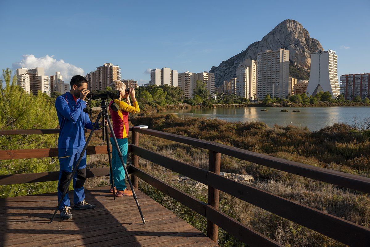 🐦🦆🦩 Uno de los mejores hábitats para la observación de aves, las Salinas.
#AsómateaCalpe #Calpe #Calp #CostaBlanca #birdwatching #birding #salinas