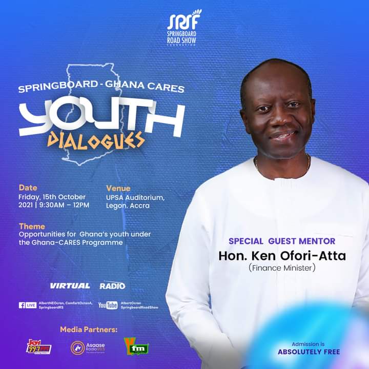 Y979FM's tweet photo. YFM is media partner for the Springroad Youth Dialogues.
The event is live on the YTriangle, on radio and on Facebook.
#Springboard2021
#Springboard
#YouthDialogues https://t.co/oRVIMy0UrK
