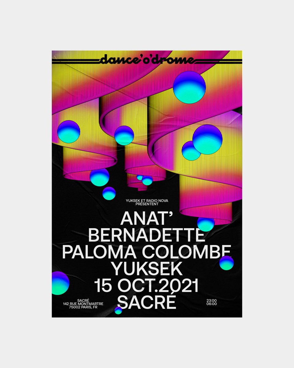 YUKSEK (@yuksek) on Twitter photo Ce soir c’est la première du DANCE’o’DROME club, au SACRÉ, s’il reste des places c’est la: dice.fm/event/llvnb-da…
Sinon à la porte.
A ce soir avec <a href="/laRadioNova/">Radio Nova</a> Ce soir c’est la première du DANCE’o’DROME club, au SACRÉ, s’il reste des places c’est la: dice.fm/event/llvnb-da…
Sinon à la porte.
A ce soir avec <a href="/laRadioNova/">Radio Nova</a>