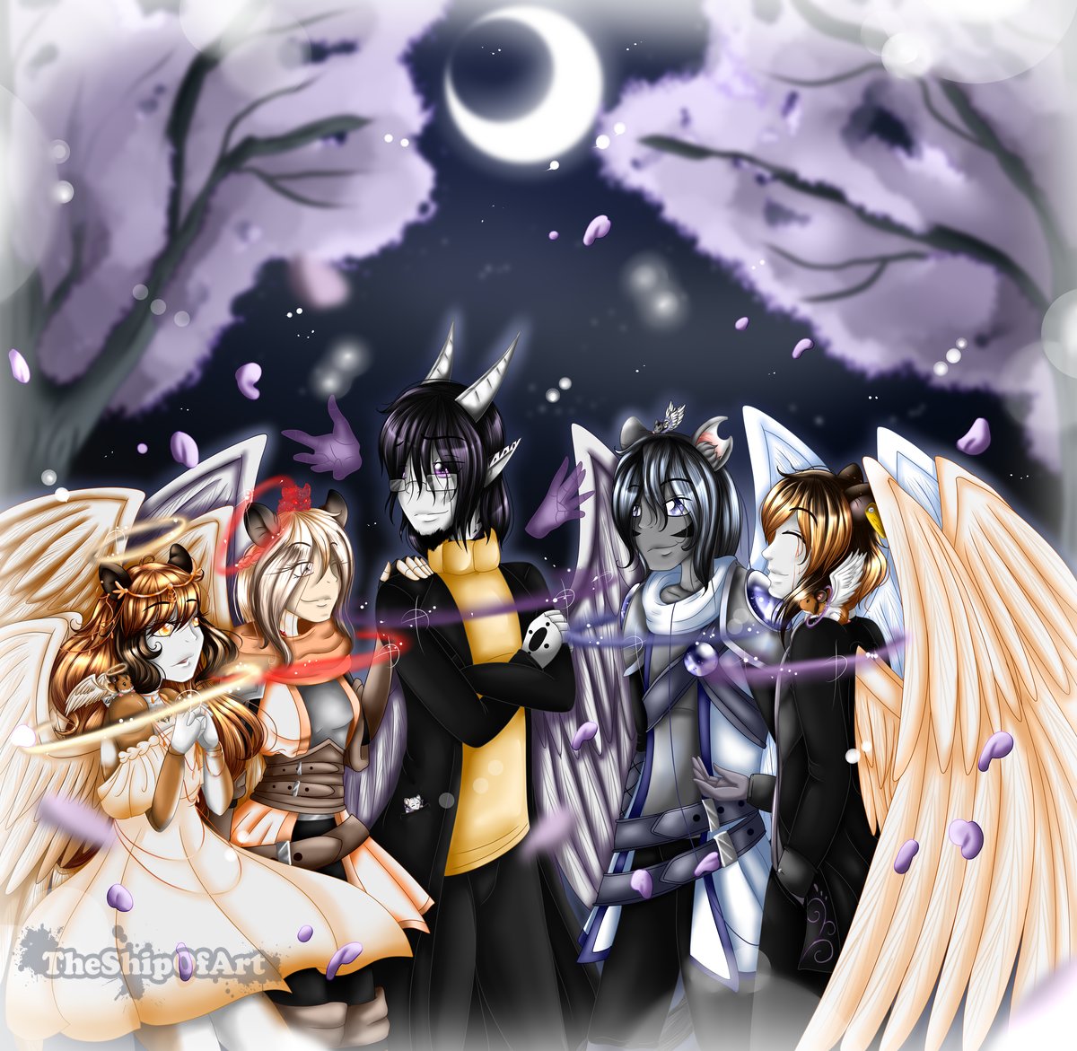 TheShipOfArt's tweet photo. darf ich euch vorstellen?
Cookie, Amber, Aster, Amon, Sammael. 
vorallem meine Hamsterbubble wird sich warscheinlich nun denken "hm, die Namen kenn ich aber"
und ja. 
die charaktere auf den Bild tragen die namen meiner verstorbenen Hamster. 
ich habe OC's aus ihnen gemacht. 1/5 https://t.co/81dNn3sg4w