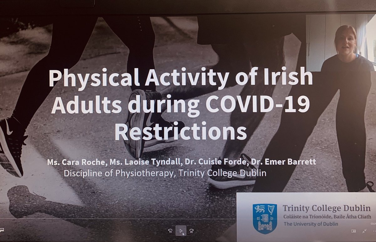 Well done to recent <a href="/PtTcd/">Physiotherapy TCD</a> Physiotherapy grads <a href="/cara_roche/">Cara Roche</a> <a href="/LaoiseTyndall/">Laoise Tyndall</a> for their great presentation on their final year project at today’s #ISCPConf21 Best of luck to all speakers from TCD <a href="/PtTcd/">Physiotherapy TCD</a> <a href="/TrinityMed1/">School of Medicine, Trinity College Dublin</a> <a href="/CuisleForde/">Dr Cuisle Forde</a>