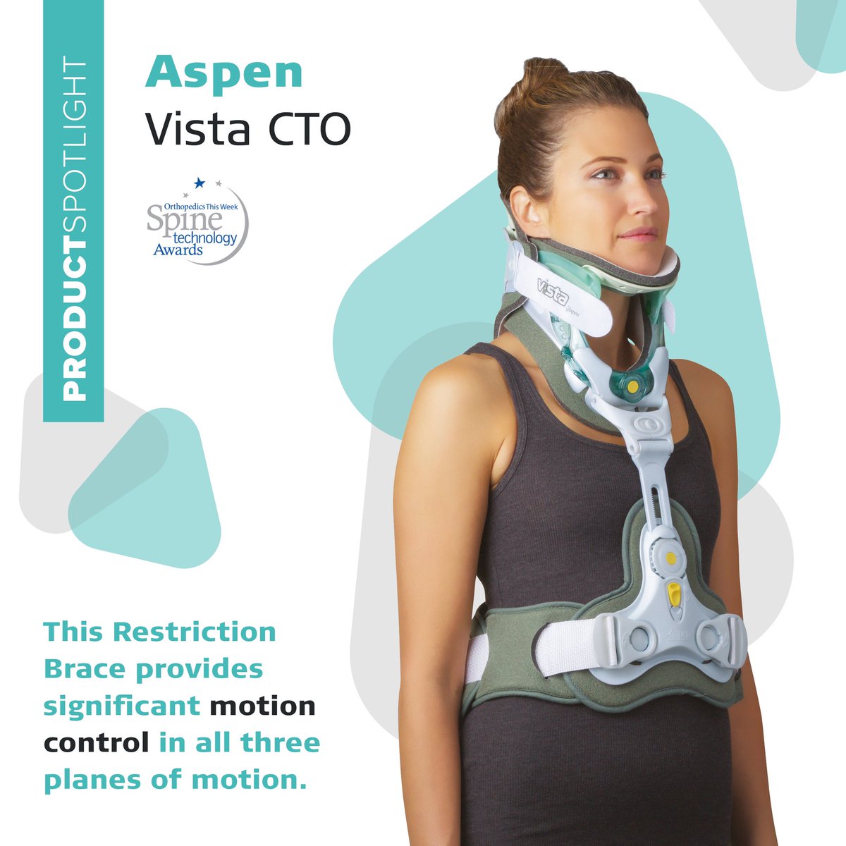Promedics's tweet photo. 🔦 Product Spotlight of the Week 🔦
Aspen Vista CTO
Aspen Acute Restriction Braces provide a controlled environment for healing, often desired in treating injured patients recovering from trauma or surgery 🏥
#Promedics #Orthotics #SpinalBracing https://t.co/HMREyK0wq0