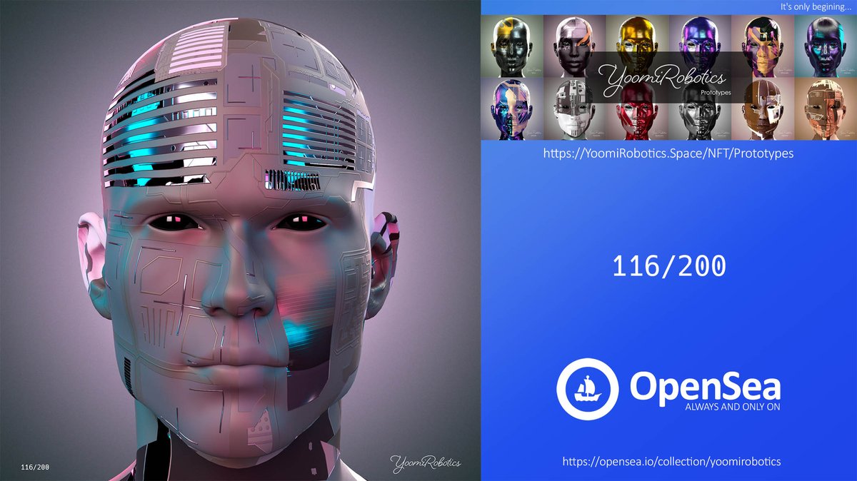 YoomiRobotics's tweet photo. Prototype 116/200 

https://t.co/0ulPYkvdoC

#YoomiRobotics #nft #YoomiClub @OpenSea  #OpenSeaNFT https://t.co/Vf49z3pt8X