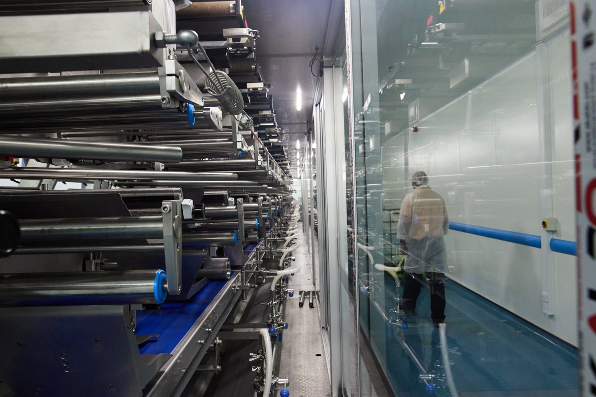 Increasing our #sustainability remains a key focus. Our recent installation allows us to reduce plastic in our packaging for #infectionprevention wipes. The machinery can also makes wipes from plant-based fibres which are 100% biodegradable.
 #responsiblemanufacturing #innovation