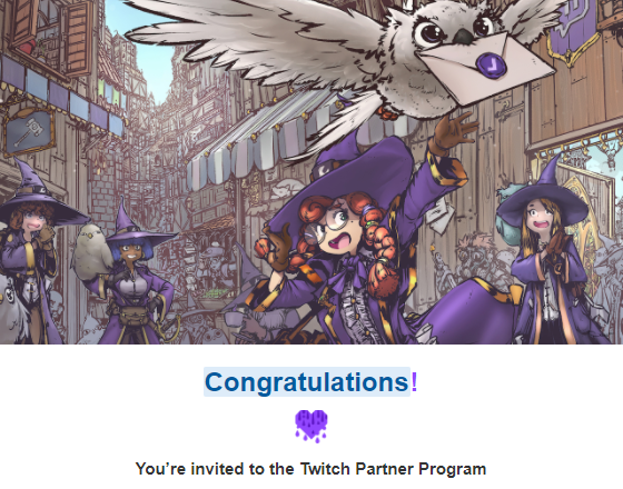 OMFG WE DID IT FAM, @twitch PARTNER BABY! ☑️

From the bottom of my heart, I thank YOU guys for this milestone, I will try my hardest to keep giving back as much as I can 💜😭