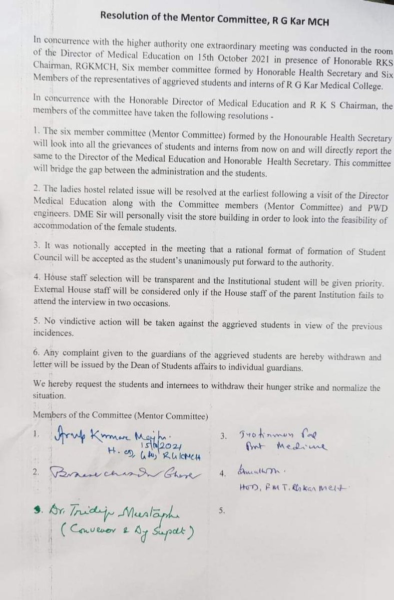 RG KAR MCH students are on Hunger Strike! The 'Boot Licking' Principal must resign. There has been multiple threats and goon attacks on the students. Medicos from all over India are requested to stand with RGKAR. @FordaIndia @UnitedRda @UDAIndia @OfficialPmsf