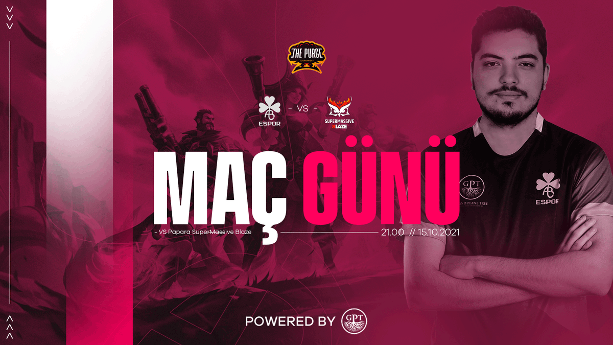 Wild Rift takımımız @PurgeTournament grup aşaması karşılaşmalarında bu akşam 21.00'de @supmassblaze ile karşılaşıyor! Başarılar takım! 🥰 ⏰21.00 📺❌ #PoweredByGPT #BALespor #BALWIN