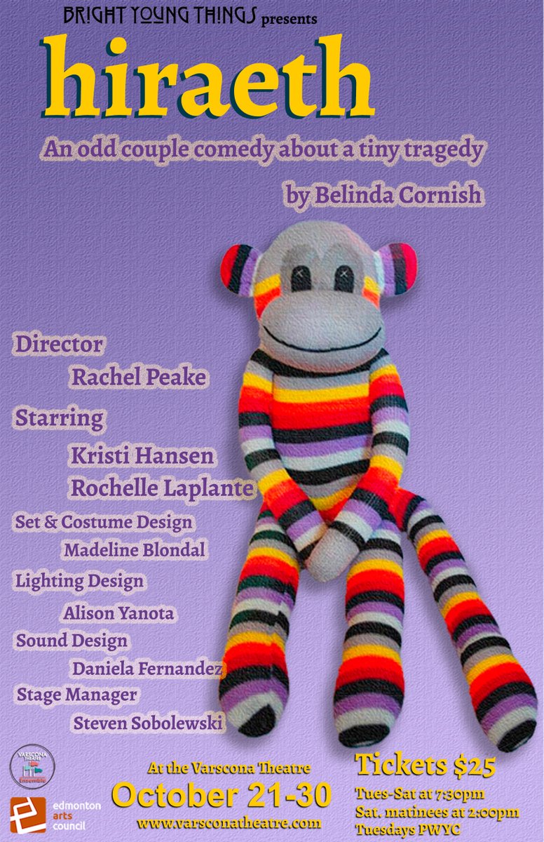 Bright Young Things (@brightyegthings) on Twitter photo Coming soon to the <a href="/VarsconaTheatre/">The Varscona Theatre</a>! "hiraeth" - a brand new comedy by <a href="/Belinda_Cornish/">Belinda Cornish</a>, directed by <a href="/RachelPeake/">Rachel Peake</a>, and starring the incredible <a href="/Kristicle/">Kristi Hansen she/they</a> & Rochelle Laplante! Go too varsconatheatre.com for tix and details! Coming soon to the <a href="/VarsconaTheatre/">The Varscona Theatre</a>! "hiraeth" - a brand new comedy by <a href="/Belinda_Cornish/">Belinda Cornish</a>, directed by <a href="/RachelPeake/">Rachel Peake</a>, and starring the incredible <a href="/Kristicle/">Kristi Hansen she/they</a> & Rochelle Laplante! Go too varsconatheatre.com for tix and details!