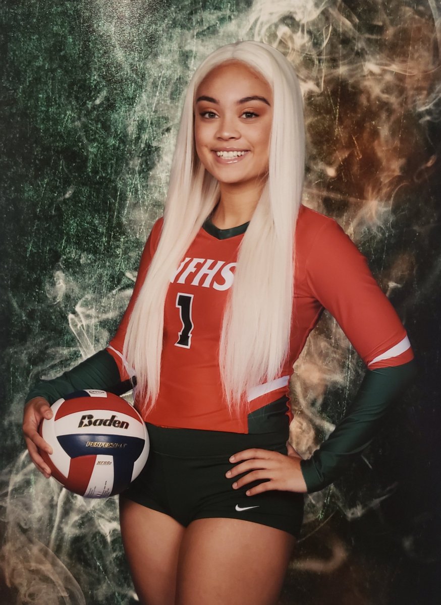 NFHSVBALL's tweet image. Today's Senior Spotlight is shining on one of our hardest hitting Seniors on the court! 2nd Year Varsity Outside Hitter Faith Matthews!! 
#1
Witness the power of her arm Today at 5:30 @nf_rangers 
#naamanforestvolleyball
📌 Naaman Forest 
⏰ 5:30