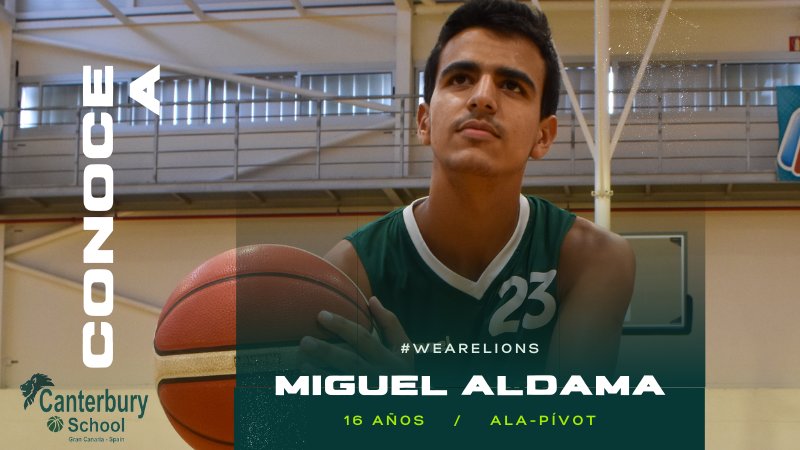 💥Así es MIGUEL ALDAMA| Ala-Pívot-16 años 

❤️SUEÑO: "Jugar en la <a href="/NBA/">NBA</a> con mi hermano, <a href="/santialdama/">Santi Aldama</a>"🔝

📚 LIBRO: Mi favorito es "Giannis, el #MVP que surgió de la miseria", de <a href="/josempuertas/">Jose Manuel Puertas</a> 

💯CUALIDAD: Trabajador💪

🎧CANCIÓN: "Universitaria", de Quevedo 

#CanterburySchool