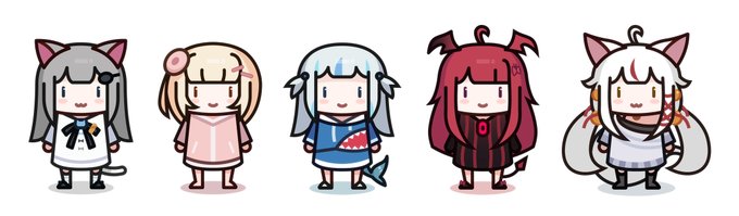 Smol Nacho Family UwU
#gawrt #kamikokana_art  #nanameart #iLutostration #Nyaacho 