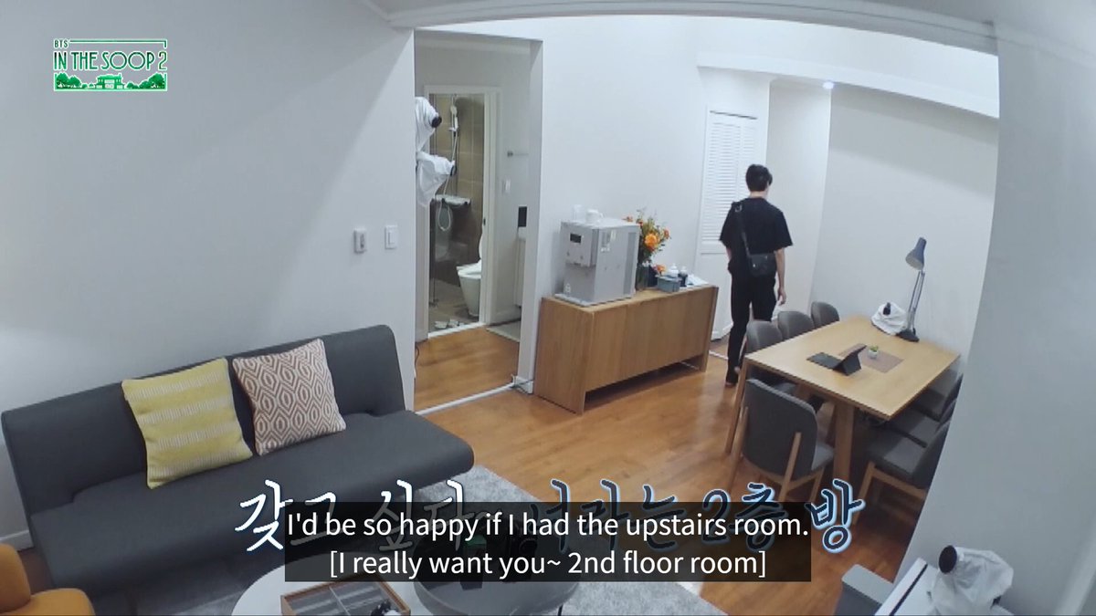 weejimin's tweet photo. jimin loved the upstairs room and he was so happy when he won it, but when namjoon asked him to switch he instantly agreed, so that namjoon wouldn't wake up from the sounds of the lounge at night since he's a light sleeper🥺💗 https://t.co/ssmNagRXrr