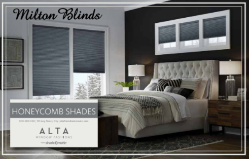 Looking for great black-out options for your windows?
Honeycombs fit snug to the window trim &amp; are 100% UV protective. This window covering product also helps insulate windows &amp; reduces the energy loss in the cooler months &amp; deflect the heat in the summer months.