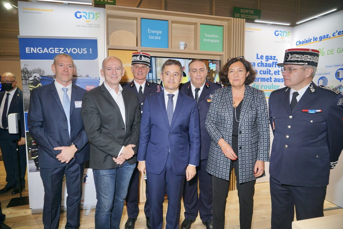 Merci Monsieur le Ministre <a href="/GDarmanin/">Gérald DARMANIN</a> d’être venu à la rencontre des équipes de <a href="/GRDF/">GRDF</a>, dans le cadre du Congrès National des Sapeurs-Pompiers de France. 
#ProfessionnalismeGazier #Sécurité #GRDF #ServicePublic