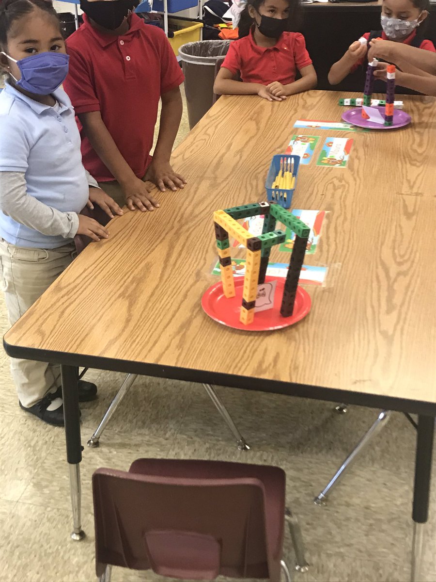 Getting spooky with STEM @PetreeElem! Kinders using materials to construct a haunted house for their ghost to protect them from the witch. @Cara4Kinders @williard_angie
