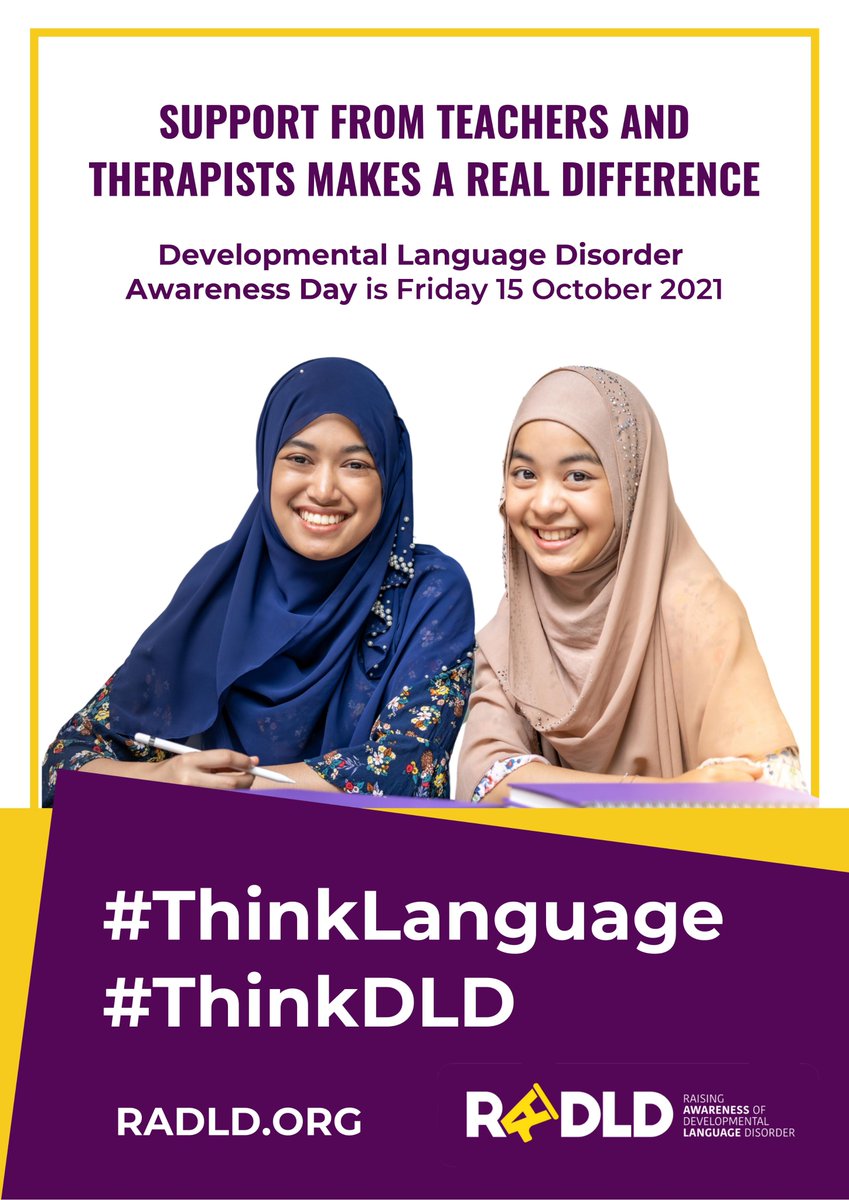 bcuedstudents's tweet photo. Today is Developmental Language Disorder Awareness Day! Did you know that approximately two children in the average classroom have DLD? @SLTatBCU #DLDAwarenessDay #ThinkLanguage #ThinkDLD https://t.co/xkjqXeH0I3