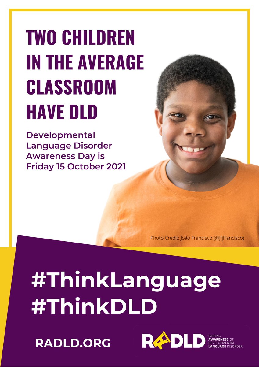 bcuedstudents's tweet photo. Today is Developmental Language Disorder Awareness Day! Did you know that approximately two children in the average classroom have DLD? @SLTatBCU #DLDAwarenessDay #ThinkLanguage #ThinkDLD https://t.co/xkjqXeH0I3