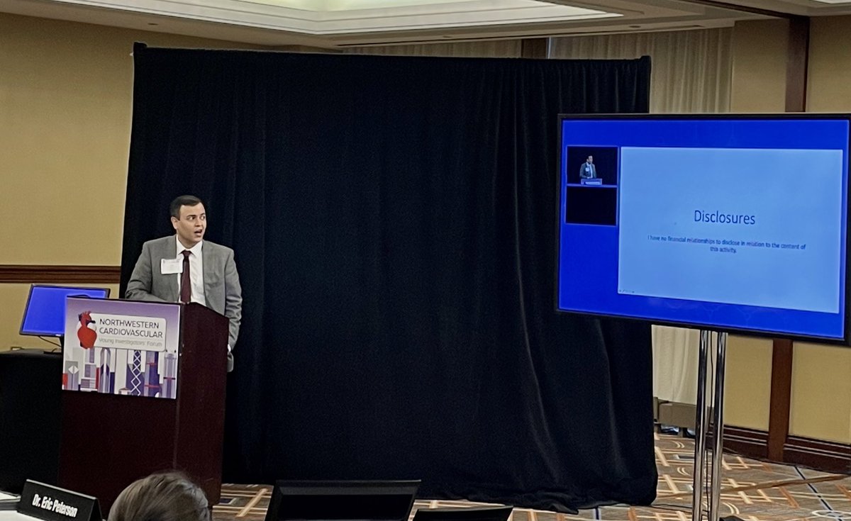 Dr. @neilkeshvani from <a href="/utswheart/">UTSW Heart</a> elucidated his data on the quality of care and in-hospital outcomes of patients hospitalized with #HFrEF during the COVID-19 pandemic. #NCYIF21 #ImpSci #HF