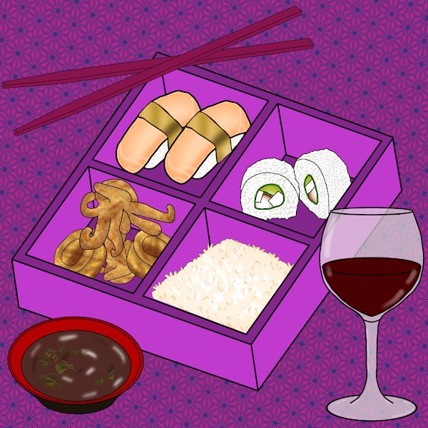 lazylions8710's tweet photo. @BentoBoxNFTs time for some 🍱 🍣 and 🍷 this weekend! #nft https://t.co/2EfQKUaexQ