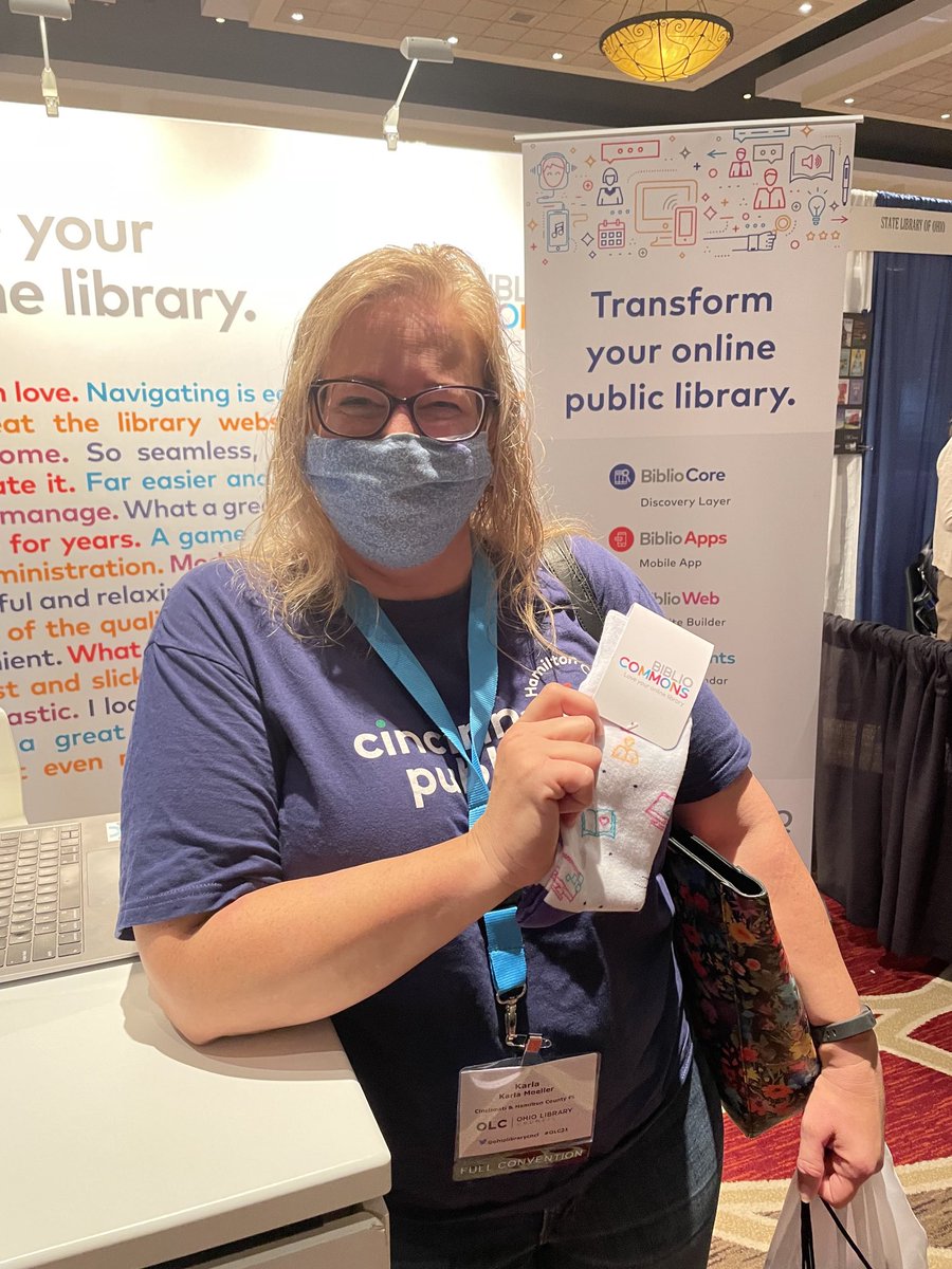 queequegs's tweet photo. “We love #bibliocommons! It’s so much easier to find books that are available!” #olc21 Teen and YS librarians are the best! https://t.co/krliQi59G2