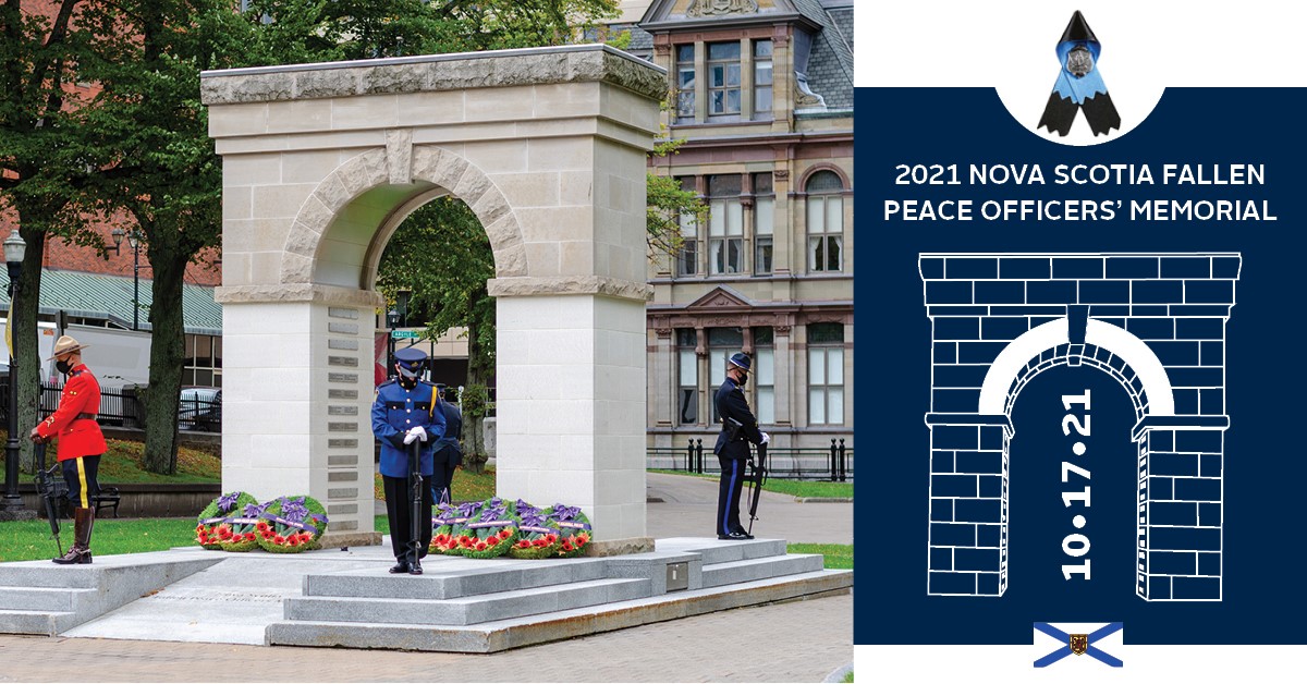 The NS Fallen Peace Officers’ Memorial is this Sunday at 1 p.m. Join in-person at Grand Parade, Halifax or virtually on <a href="/HfxRegPolice/">Halifax_Police</a>'s Facebook Live to honour peace officers who died in the line of duty. Attending in-person? Bring proof of vaccine &amp; wear a mask. #LODD