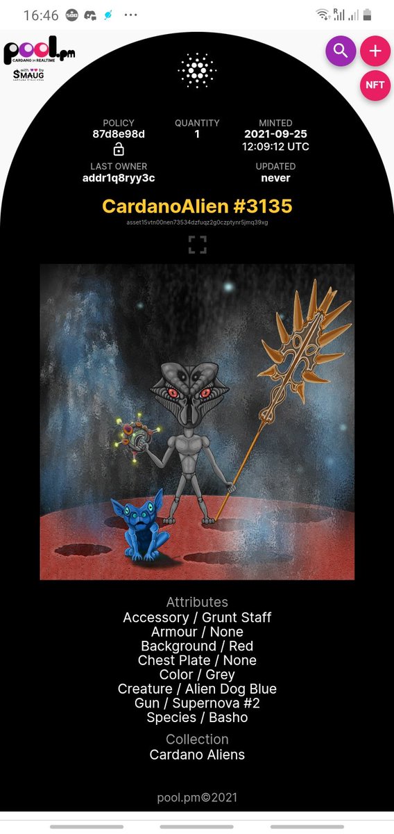 CubDenys's tweet image. @CardanoAliens @ugliesnft @HorrorPunksCNFT Obviously my favorite one is mine alien :) Check it 
My name on discord is: chubka 
Hope to win an UFO