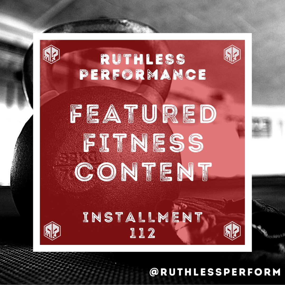 RuthlessPerform's tweet image. Our Fitness Content series continues!

Find some of the latest info in health and fitness here: ruthlessperformance.com/ffc-112/