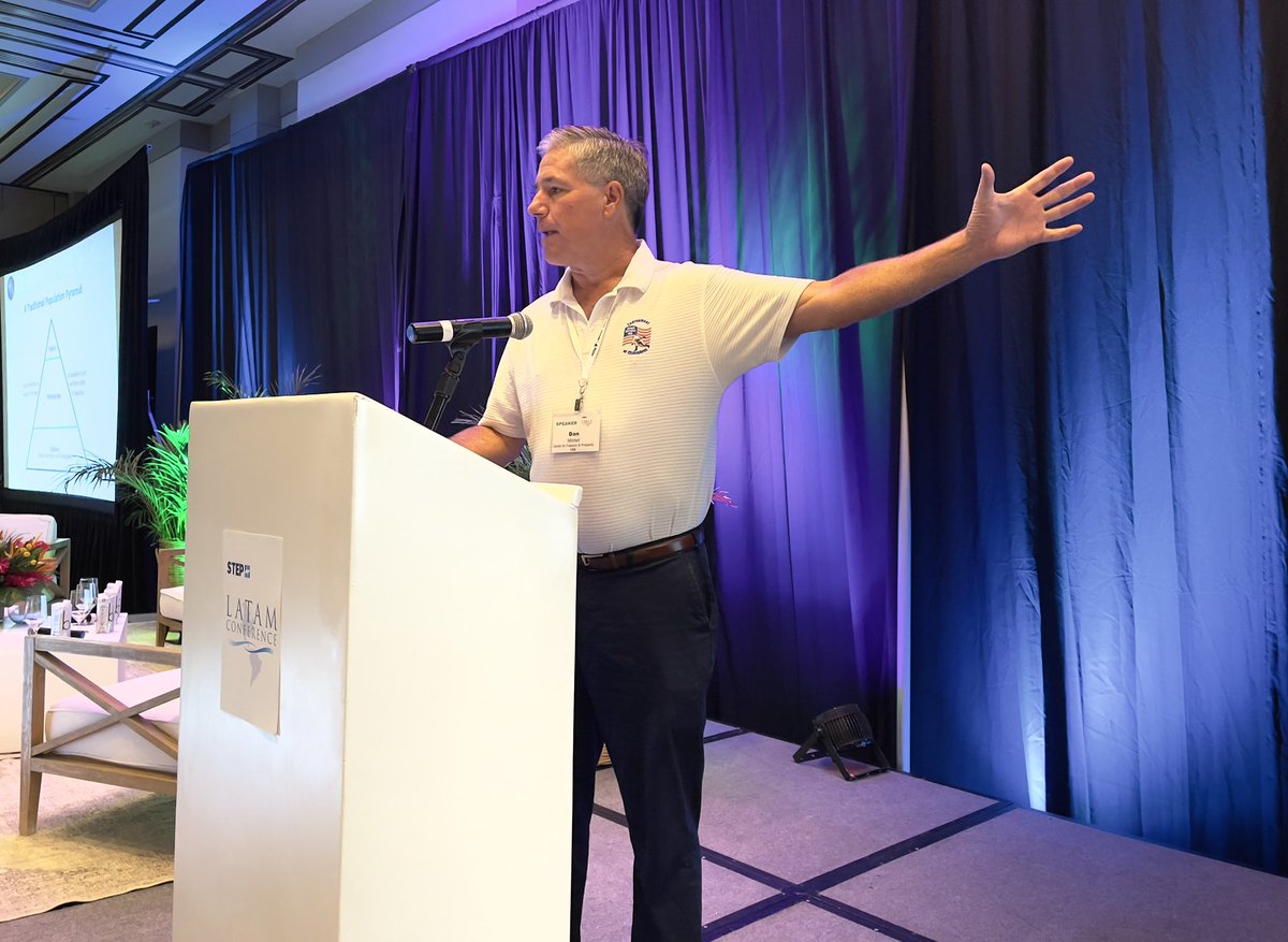 Dan Mitchell (Center for Freedom and Prosperity) leads an energetic morning session at #steplatam that questions “are we headed toward a global minimum corporate tax?”