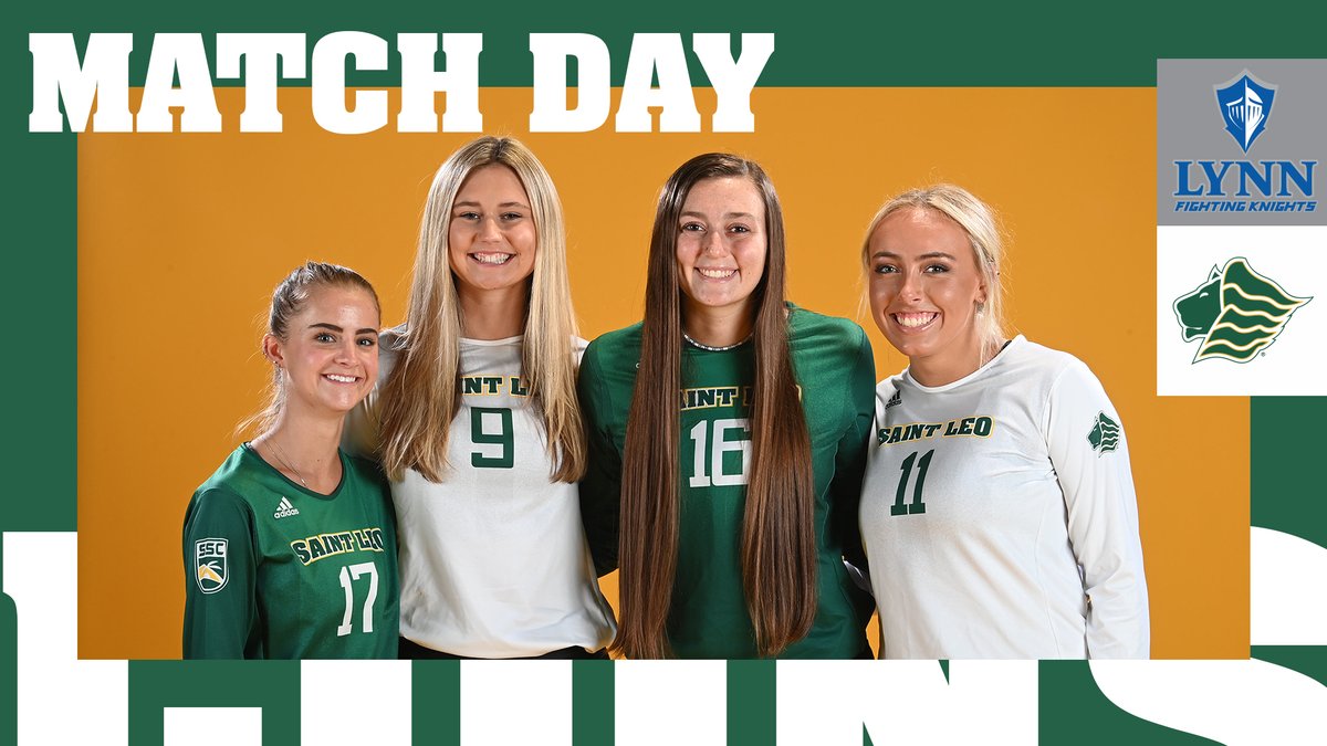 saintleovb's tweet image. MATCH DAY!!!

⚔️ Lynn Fighting Knights
🦁 Saint Leo Lions
🕓 4:00 p.m.

📍 Saint Leo, Fla. | Marion Bowman Activities Center

📊 bit.ly/2MGCgCk
📺 bit.ly/2TweXyj

#GoSaintLeo #LIONS🔒