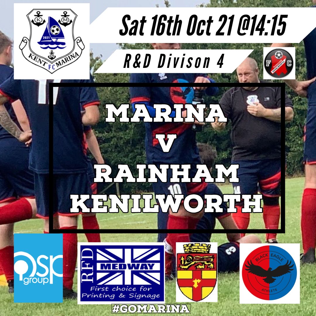 A tough game tomorrow v <a href="/FcRainham/">Rainham Kenilworth UTD</a> 

With a few missing it’s a great chance for 1 or 2 to claim a place in the side. #gomarina