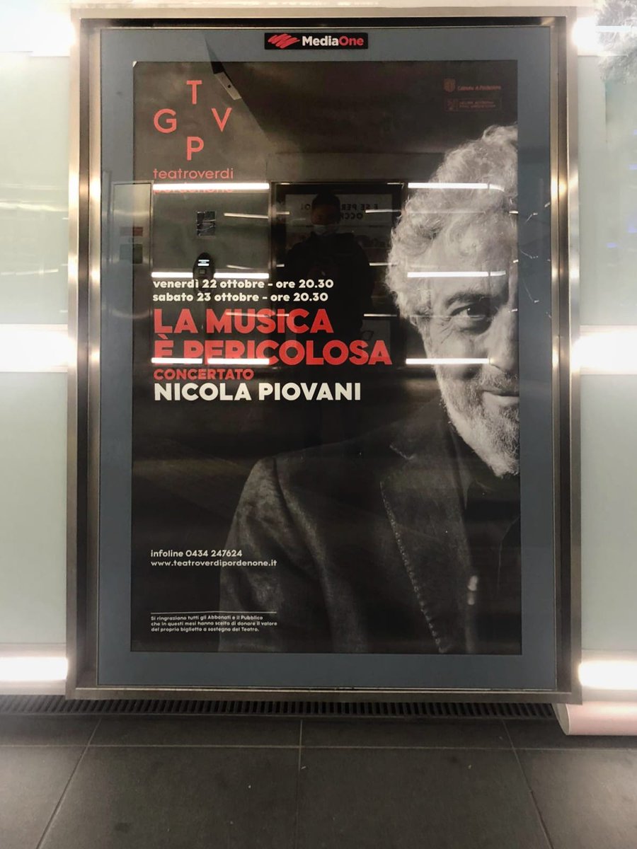 MovimediaAdv's tweet photo. Campagna @teatroverdiPN pubblicita #StazioneFs Pordenone - #mupiluminosi #movimediaadv #pordenone #TGVP https://t.co/CzyWAZV7yk