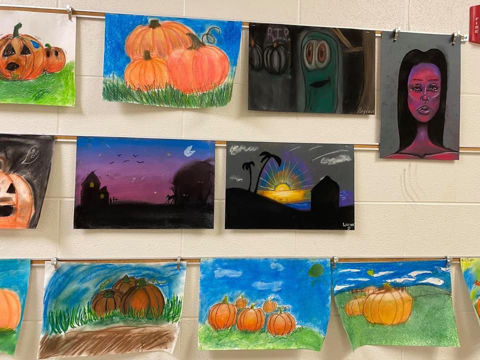 RCMSOffices's tweet photo. Check out these beautiful pastel drawings by students in Mr. Parson’s art class! #rcmspride https://t.co/3WFF38RENH
