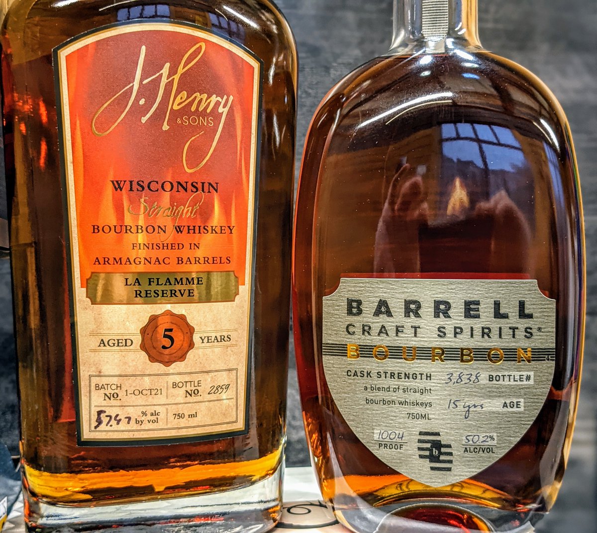 Two EXTREMELY limited bottles of #Bourbon from <a href="/JHenryBourbon/">JH&S Bourbon</a> &amp; <a href="/BarrellBourbon/">Barrell Craft Spirits</a> (1 each)

&amp; bourbon bbl beers from <a href="/DragonsMilk/">Dragon's Milk</a> <a href="/BellsBrewery/">Bell's Brewery</a> @CWBrewing <a href="/hinterlandbeer/">Hinterland Brewery</a> 

#BarrellBourbon #CaskStrength #15YearBourbon #JHenry #LaFlammeReserve #ArmagnacFinish
#drinkresponsibly