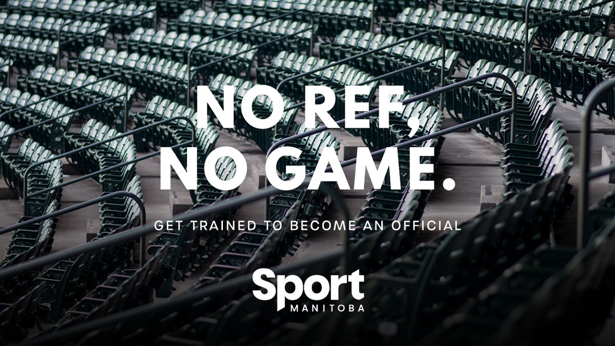 SportManitoba's tweet photo. Officials devote themselves to sport to allow us to jump up from our seats and feel the rush of adrenaline from watching a good competition.

Read this #NoRefNoGame story on why supporting our officials is so important ➡️ https://t.co/T0JO9zUaLU

@hockeymanitoba @BoxingManitoba https://t.co/G8H3e08emD