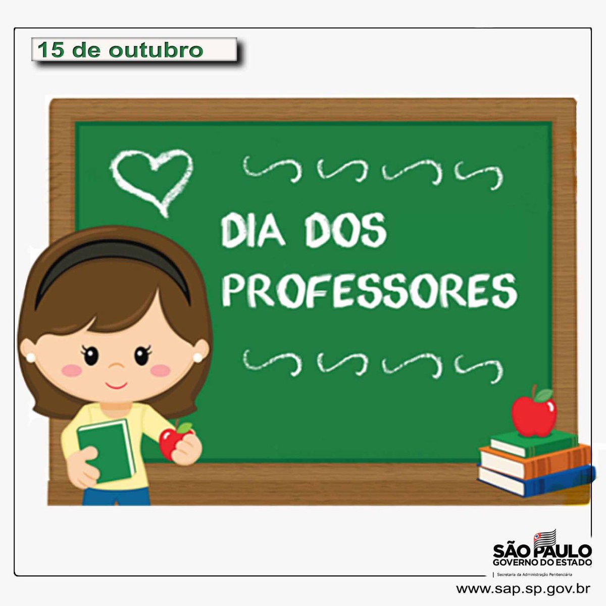 📕No Dia do #Professor queremos agradecer esses profissionais que são imprescindíveis para a nossa sociedade. É por meio de suas aptidões, que diversas pessoas desbravam o mundo do conhecimento. Na SAP, atualmente, quase 19 mil presos têm  a oportunidade de estudar.